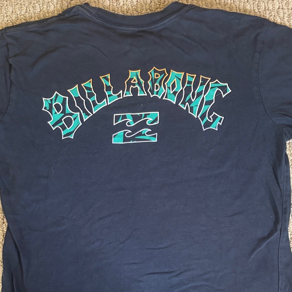 Billabong Surf Dark Blue Tee with Logo